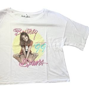 BP Britney Spears Baby One More Time ‘99 Tour Tee in White Size XL NEW